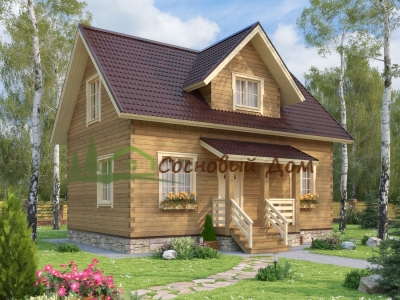 Дом из бруса №52 (6х9)